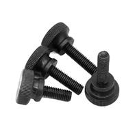 M3 M4 M5 M6 M8 M10 GB834 Acciaio al carbonio nero Zigrinatura Testa a gradino alto Serraggio manuale Vite a testa zigrinata Vetro for facciata continua Blocco regolazione(30mm,M10(2pcs))