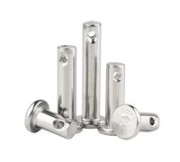M3 M4 M5 M6 M8 M10 M12 304 Cuscinetto a testa piatta in acciaio inox 304 con foro di inserimento cilindrico perno per tasselli rotoli, 2 pezzi M8 100 mm