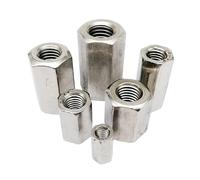 M3 M4 M5 M6 M8 M10 M12 304 In Acciaio Inox Esagonale Esagonale Estendere Connettore Manicotto Giunto Tubolare di Accoppiamento Dado(10pcs M3,10mm)
