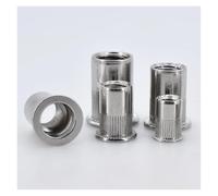 M3 M4 M5 M6 M8 M10 M12 Dado for rivetti piatti Inserto filettato metrico Dadi Carbonio/Acciaio inossidabile Rivnut metallici in alluminio Blocco Fix Dado di serraggio(304,M6 (150pcs))