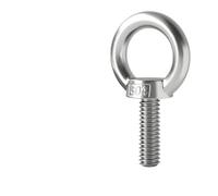M3 M4 M5 M6 M8 M10 M12 DIN580 304 Acciaio inossidabile Dadi ad occhiello di sollevamento marino/Anello a vite Bullone ad occhiello Anello di aggancio Dado Viti(Eye Screw,M6 x2pcs)