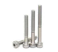 M3 M4 M5 M6 M8 M10 M12 M14 1~10pz 304 Acciaio Inox Testa Esagonale con Esagono Incassato Vite a Mezza Filettatura Bullone Lungo(100mm,M8X5)