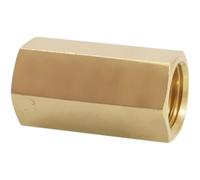 M3 M4 M5 M6 M8 M10 M12 M14 M22 Metric Female Brass Hex Rod Coupler Pipe Fitting Connector,M5x0.8mm L,30mm,Outer Hex