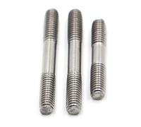 M3 M4 M5 M6 M8 Metrico 304 in Acciaio Inox Prigionieri Vite Asta Dente Bastone Doppia Testa Prigioniero Srod Bullone GB901 (Color : 55mm, Size : M8 10pcs)