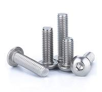 M3 M4 M5 M6, testa tonda in acciaio inossidabile 316, vite esagonale a testa bombata-M6 * 40 (5 compresse