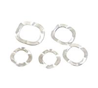 M3-M51 Rondelle Elastiche A Tre Onde | Chiusura industriale, acciaio inossidabile 304, cresta a tre onde, design ondulato, portante(10pcs M16x21x0.3)
