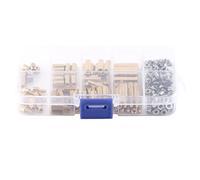 M3 PCB Standoffs Assortment Kit | 200pcs Brass Hex Male Female Threaded Spacers/Screws/Nuts | 5-20mm Lengths for Electronics Assembly | Oxidation - Proof & Dampness - (Model A (low price