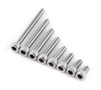 M3 Viti a Esagono Incassato Con Filettatura Metrica, 160pcs 304 Viti a Esagono Incassato in Acciaio Inossidabile Bulloni Con Scatola Di Immagazzinaggio, 6 8 10 12 16 20 25 30mm