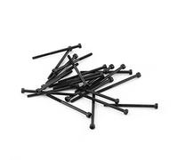 M3 Viti a Testa Cilindrica Esagonale Set 12,9 Acciaio al Carbonio DIN912 4-50mm, Filettatura Completa, Finitura Semplice(M3*50mm(parzialmente filettata)-24Pz / Set)