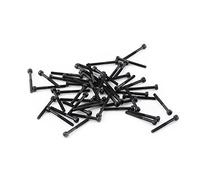 M3 Viti a Testa Cilindrica Esagonale Set 12,9 Acciaio al Carbonio DIN912 4-50mm, Filettatura Completa, Finitura Semplice(M3*30mm(parzialmente filettata)-50Pz / Set)