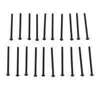 M3 X 45mm Lega di Acciaio Presa Esagonale Bottone Testa Viti Nero 20 Pezzi