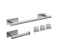 M34452A Set porta asciugamani da bagno contiene porta asciugamani adesivo porta