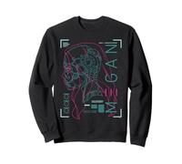 M3GAN Neon X-Ray Profile Felpa
