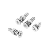 M3M4M5M6 Set completo di guarnizioni for dadi a testa tonda e croce in acciaio inossidabile 304 con combinazione di cuscinetti a molla(12mm,M6 5pcs)