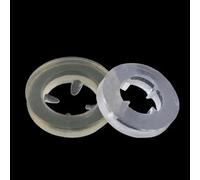 M4.2/M5.5/M6.3 10 pezzi Rondella in nylon plastica impermeabile antiscivolo Rondella piatta a quattro angoli O-ring Guarnizione vite a coda di rondine(M4.2x9x2)
