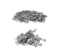 M4 304 Rondella piatta in acciaio inox e Rondella a molla divisa Set assortimento, 100 insiemi/Pack