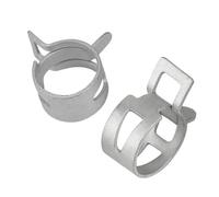 M4.5/5/6/7/8/9/10/11/12-37mm 10 pezzi Fascette stringitubo Fascette stringitubo acqua Fascette a molla for tubo aria Zincate(M12 10pcs)