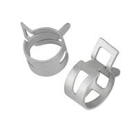M4.5/5/6/7/8/9/10/11/12-37mm 10Pcs Fascette stringitubo Tubo flessibile del carburante Tubo dell'acqua Morsetto Cerchi Tubo dell'aria Fissaggio Clip a molla Zincato (Size : M19 10pcs)