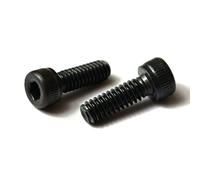 M4 in lega di acciaio a testa esagonale socket viti,12.9 grade, lunghezza filettatura 55 mm-100 mm, filettatura integrale, metrico, Knuled testa bullone 10PCS nero