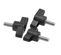 M4 M5 M6 M8 304 Stainless Steel 27# 36# T Type Plum Bakelite Hand Tighten Screw/Butterfly Plastic Head Hand Knob Screw(70mm,27 M5(10Pcs))
