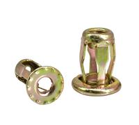 M4 M5 M6 M8 Forma a petalo Rivetti Dadi Pannello in metallo Morsetto di bloccaggio Targa Fix Molly Jack Nut Espansione Rivnut Acciaio al carbonio(Nut Only (Galvanize),M4x16 (40Pcs))