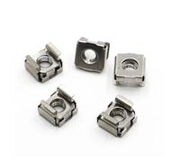 M4 M5 M6 M8 M10 304 Acciaio inossidabile/Nichel/Acciaio zincato colorato Dado flottante Quartetto Cassetta Elastica Dadi a gabbia for schede(304 Stainless Steel,M8 5pcs)