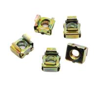 M4 M5 M6 M8 M10 304 Acciaio inossidabile/Nichel/Acciaio zincato colorato Dado flottante Quartetto Cassetta Elastica Dadi a gabbia for schede(Color zinc-plated,M8 5pcs)