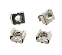M4 M5 M6 M8 M10 304 Acciaio inossidabile/Nichel/Acciaio zincato colorato Dado flottante Quartetto Cassetta Elastica Dadi a gabbia for schede(Nickel plated,M8 5pcs)