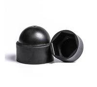 M4 M5 M6 M8 M10 M12 M14 M16 M18 M20 M22 M24 Dado Esagonale Tappo a Cupola Plastica PE Nero Bianco Coperture Protezione per Bulloni Dadi-M6x10x14mm 40 Pezzi,Nero