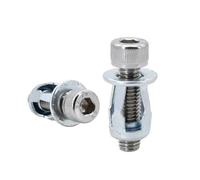 M4 M5 M6 M8 Molly Jack Nut Vite esagonale Phillips Rivet Dado Set Metallo Forma Petalo Targa Fissaggio Pancel Morsetto Rivnut Rivetti Inserti(Socket Head (Silver),M4x16(5Pcs))
