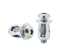 M4 M5 M6 M8 Molly Jack Nut Vite esagonale Phillips Rivet Dado Set Metallo Forma Petalo Targa Fissaggio Pancel Morsetto Rivnut Rivetti Inserti(Round Head (Silver),M4x16(5Pcs))