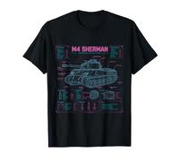 M4 Sherman Tank WW2 Storia Militare Maglietta