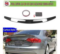 M4 Stile Spoiler Per Audi A4 B8 S4 RS4 Berlina 2008 2009 2010 2011 2012 In Fibra di Carbonio Look Posteriore Boot Lip Spoiler Ala Ricambi Auto