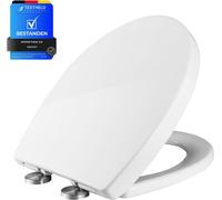 M41002 Sedile WC, Copriwater Universali O Forma,Tavoletta WC Chiusura Ammortizza