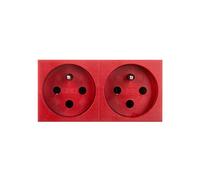 M45 prese doppie con/u 16A rosso EGS 6120314