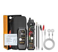 M469C Tester for cavi LAN intelligenti ad alta precisione RJ45 RJ11 for la tracciatura delle linee di rete, strumento misurazione del livello CC dei alimentazione(Black)