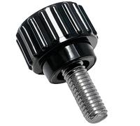 M4X10-14 Viti a testa zigrinata in metallo e plastica, per montaggio monitor, manico regolabile con manopola rotonda, diametro 4 mm, set da 100 pezzi per installazioni