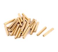 M4x35mm Filettato Femmina Esagonale Colonnetta Pilastro Distanziale Dado 25pz