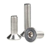 M5-0,8 x 75 mm, viti a testa piatta, in acciaio inox 18-8 (304), finitura brillante, azionamento a brugola, viti a macchina, viti a testa esagonale, bulloni di fissaggio a vite interne, 15 pezzi