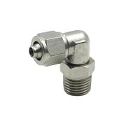 M5 1/8" 1/4" 3/8" 1/2" maschio Quick Twist 4 6 8 10 12 mm OD tubo pneumatico 360 gradi rotante raccordo gomito connettore a spinta (adatto per tubo OD 6 mm, 3/8")