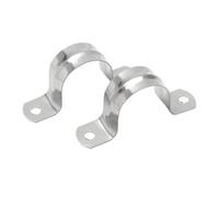 M5-50 Fascetta rigida for tubi in acciaio inossidabile con 2 fori, staffa a U for cavi, morsetto for tubi for il fissaggio di tubi o cavi da 5 a 50 mm, 0,2 a 1,97 pollici, 20 pezzi(M12-12mm-20pcs)
