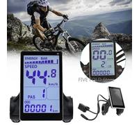 M5 Bici Elettrica Display LCD Schermo 5pin E-Bike Tachimetro Pannello di Controllo Dello Schermo Scooter Elettrico Bicicletta Ebike Accessori black-1