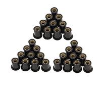 M5 Gomma Bene Dado Cieco di Fissaggio Parabrezza Parabrezza Carenatura Bullone Cowl for Ho.nda Kawasaki Yamaha BMW Ducati 90111-KW3-003(30pcs)