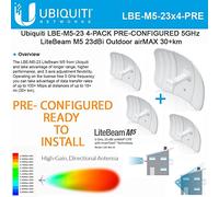 M5 LBE-M5-23, CPE Wireless Outdoor 5 GHz, Antenna Direzionale 23 dBi, PoE, PtP/PtMP, airOS