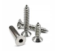 M5 M6 10/12/14/-50Pcs Allen Hexagon Socket Flat Countersunk Head Screw A2-70 304 Stainless Steel 10Pcs(14mm,10pcs M5)