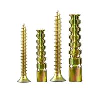 M5 M6 M8 Ancoraggio a muro a forma di albero con vite 5-100 set (10-200 pezzi) bullone ad espansione in metallo for calcestruzzo a parete cava in legno(20 sets(40pcs),Zinc Plated-M5x30)