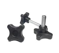 M5 M6 M8 M10 Acciaio al carbonio Filettatura Plastica Stella Prugna Bachelite Serraggio manuale Vite a testa zigrinata Manopola Bulloni di serraggio(M10x95mm-1pc(Head60))