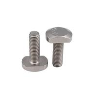 M5 M6 M8 M10 M12 Lunghezza: 12-100 mm Bulloni for scanalatura a T Bullone in acciaio inossidabile Vite 10/50 pezzi(M10x65-5Pcs)