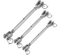 M5, M6, M8, M10, M12 Vite a Ganascia per Sartiame in Acciaio Inossidabile Vite a Corpo Chiuso Tenditore a Vite Nautica a Vela Elementi di Fissaggio Industriali(M6)