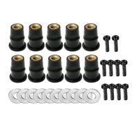 M5 M6 Moto Parabrezza Bulloni Parabrezza Viti Dado Fissaggio Per Y&amaha 10 / 30PCS Kit bulloni carenatura(30 pezzi M5)